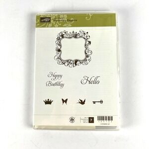 STAMPIN UP Elementary Elegance Set‎ 125122 Scrapbooking Art 7 Stamps